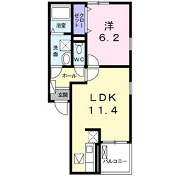 茨木駅 バス13分  中河原南口下車：停歩12分 1階の物件間取画像